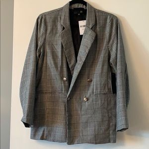 NWT Forever 21 Oversized plaid blazer